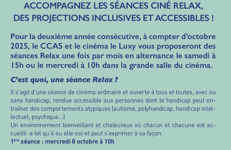 Ciné Relax_Appel à bénévoles