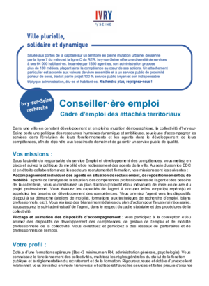 Conseiller-e emploi