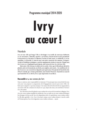 Programme Ivry au coeur !