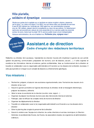 Assistant-e de direction