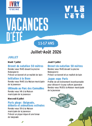 Programme de l été jeunesse