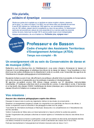 Professeur de basson