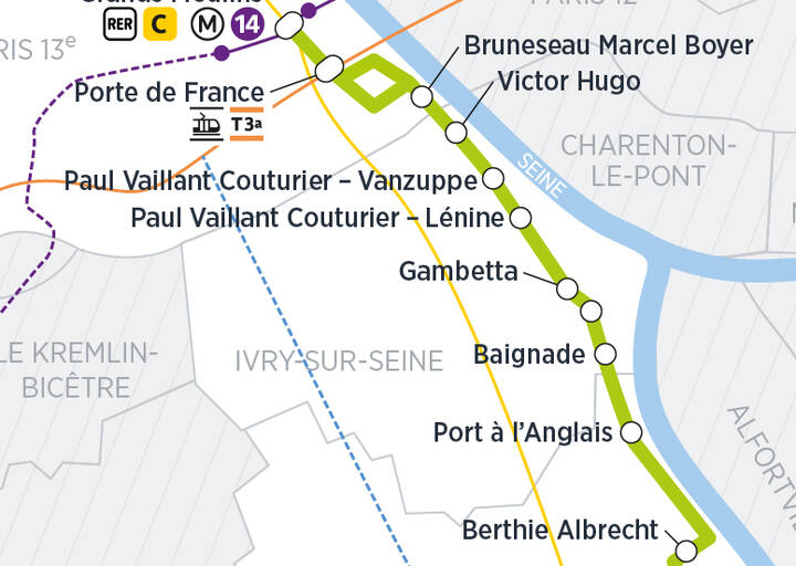 Transports en commun Ville d'IvrysurSeine
