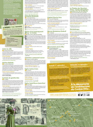 Programme Journées européennes du patrimoine 2022