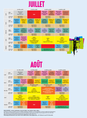Programme juillet et août - Ivry aime le sport jeunes