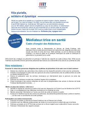 Médiateur en santé