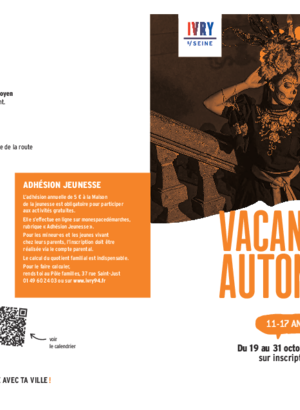 Activités jeunesse - vacances d'automne