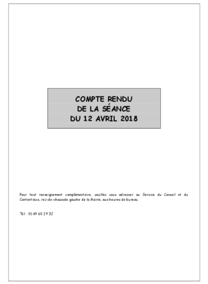 Compte rendu débats du CM du 12/04