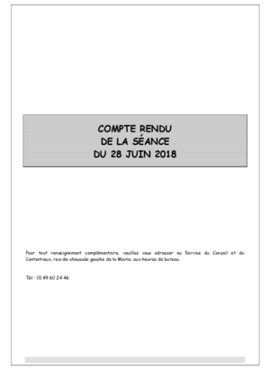 Compte rendu débats du CM du 28/06