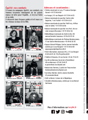 Programme 8 mars 2022
