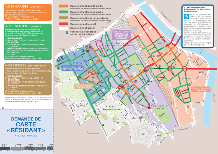 Tarifs résidentsvisiteurs Ville d'IvrysurSeine