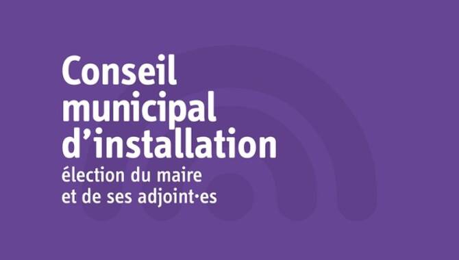 Conseil d'installation du 28 mars 2026