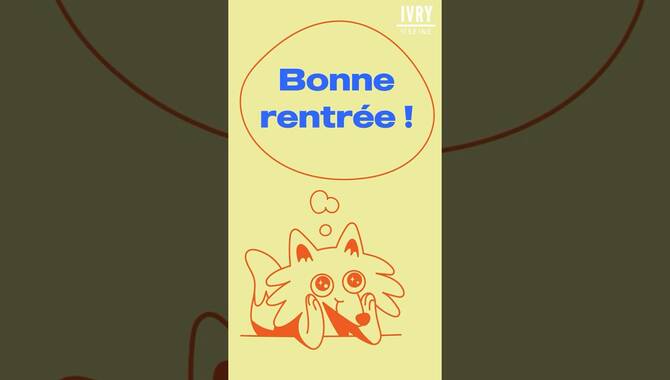 Bonne rentrée